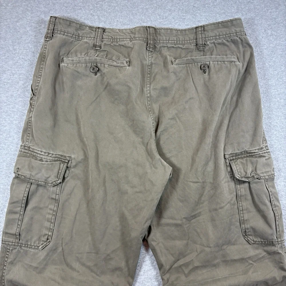 Vintage Old Navy Cargo Pants Mens 40x32 Brown Loose Skater Baggy Fit Y2K Grunge
